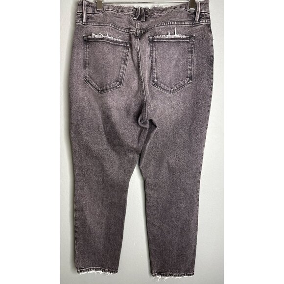 Good American 12 / 31 Black Fade High Rise Goo-d Classic Skinnyish Fit - Picture 2 of 7